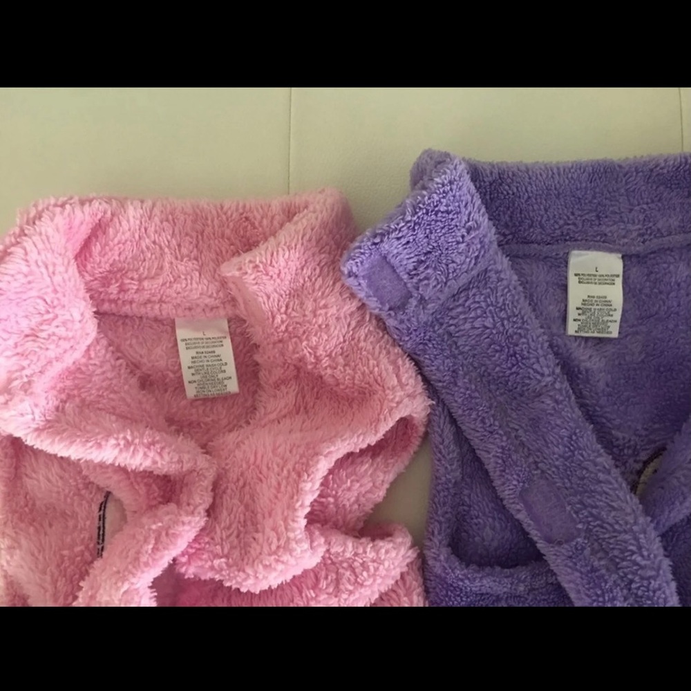 2 Fleece Pup Jackets! Worn once! - Picture 3 of 3